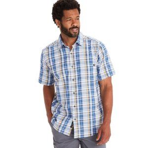 MARMOT Sugar Pine Short Sleeve Button Front Plaid Shirt Men's Small